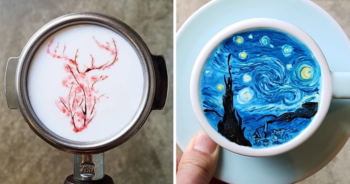 Кофейное искусство баристы из Кореи: хрупкий и красивый крем-арт