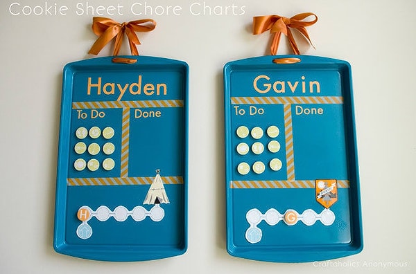 14. Забавные доски для домашних дел, которые мотивируют ваших детей помогать вам.