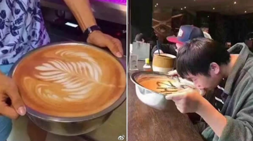 Китайцы с радостью приняли участие в акции Старбакса "Приди со своей чашкой!" и притащили... кастрюли!