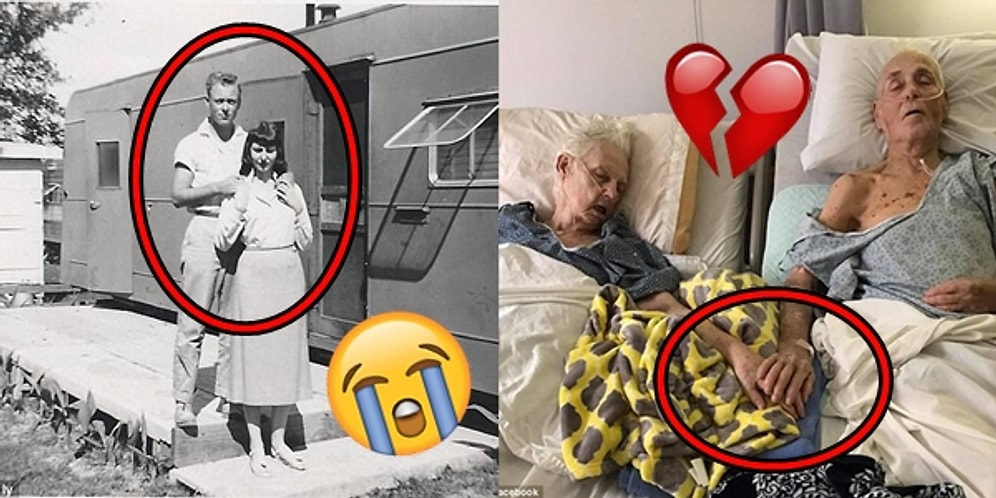 62 Yıl Evli Kalıp Hayata Gözlerini Yumarkan Bile Bir Diğerinin Elini Bırakmayan Çift