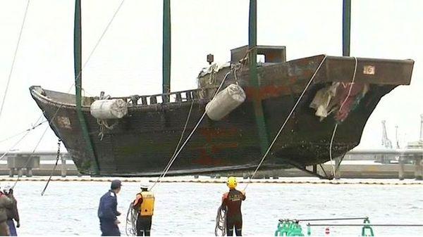 14. North Korea flagged 'ghost ships' in which everyone was dead hit Japan's coasts over the past few years.