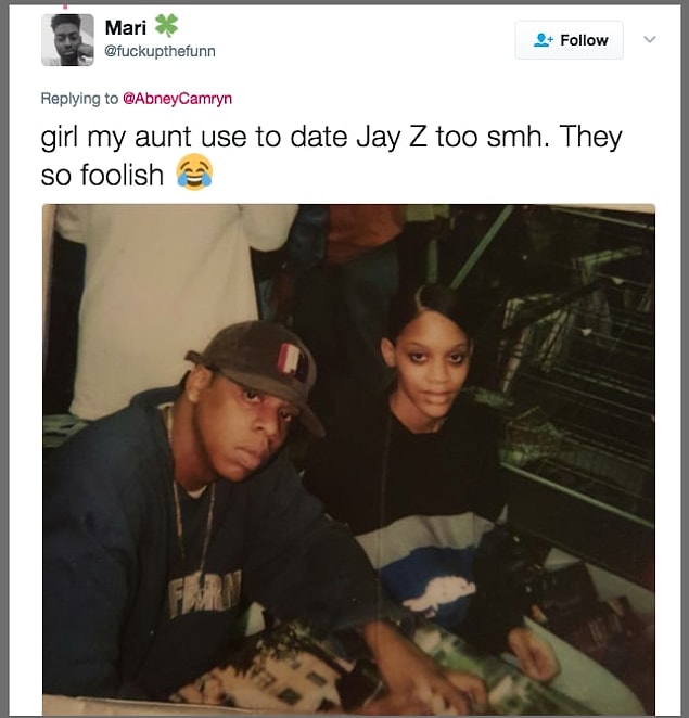 8. "Teyzem Jay-Z'yle çıkıyormuş!"