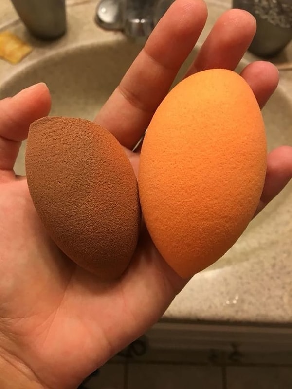 8. Чистый спонж приятно держать в руке!