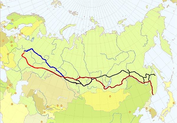 5. Trans Sibirya Demiryolu