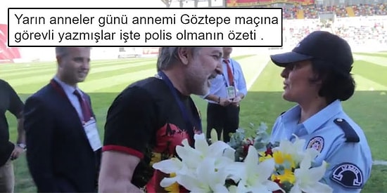 Anneler Gününde Statta Görevli Olan Kadın Polise Göztepe Kulübünden Güzel Jest