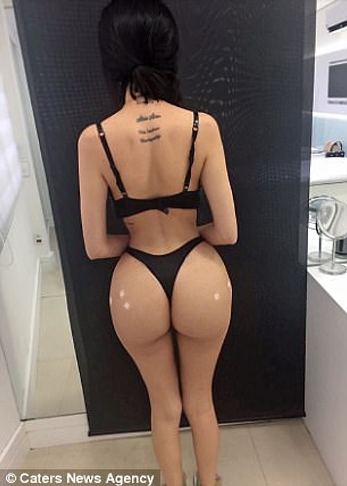 Şimdiyse çıtayı yükseltti ve büyük kalçalarıyla Kim Kardashian'ı sollamak istiyor.