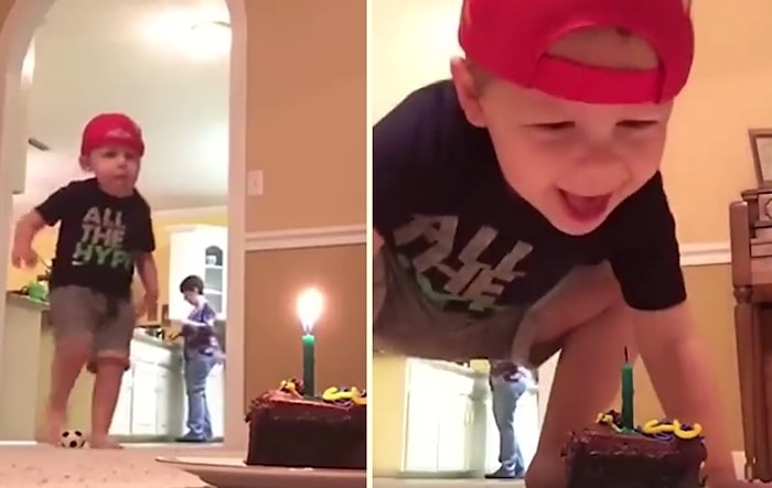 Yaptığı Muazzam Hareketle Sevinçten Dört Köşe Olan Çocuk