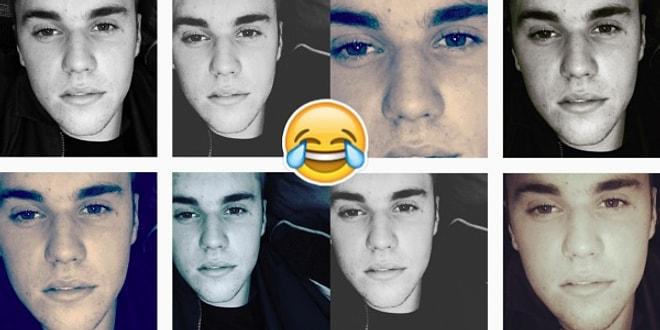 Justin Bieber Buzlu Kahveyle İyice Delirdi, Instagram'da Aynı Selfieyi 8 Kere Paylaştı!