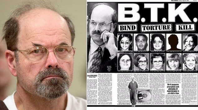 2. Dennis Rader, Nicknamed “BTK”, installed alarms as a part of his job. He learned how to enter into homes unnoticed and started brutally killing people in their homes.