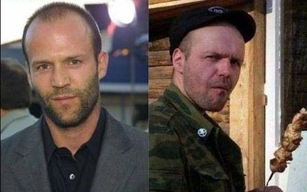 10. Джейсон Стэтхэм и суровый мужчина с шашлыком