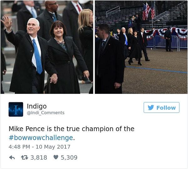 9. Mike Pence gerçekten şampiyon.