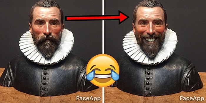 Klasik Sanat Eserlerinin Suratlarını Fazla Ciddi Bulup Onları FaceApp'le Gülümseten Adam