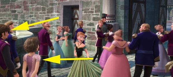 1. Рапунцель и Флинн были приглашены на коронацию Эльзы