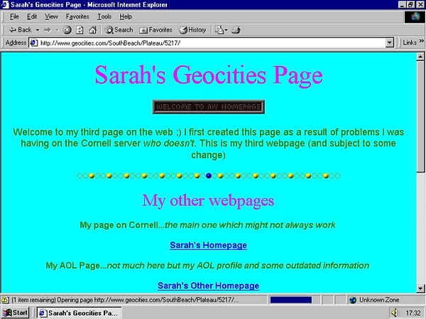 16. И мы неустанно работали над созданием наших собственных страничек