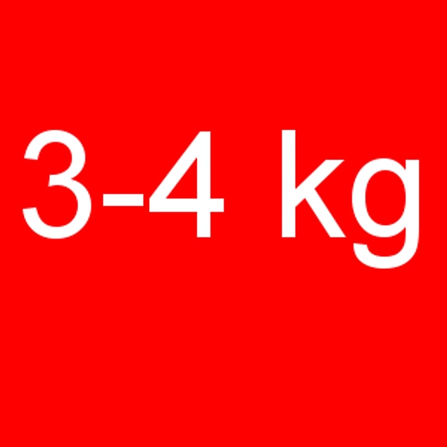 3-4 kg!