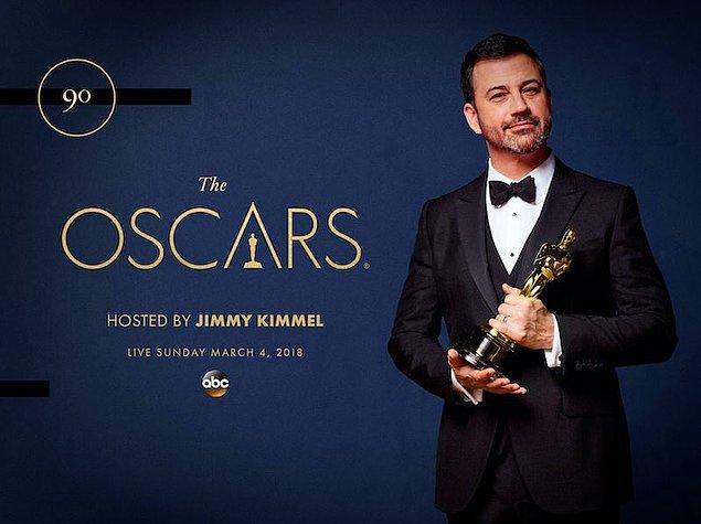 7. Akademi Ödül Töreni'nin sunuculuğu geçen yıl olduğu gibi yine Jimmy Kimmel'a emanet.