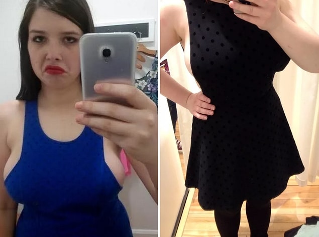 10. Dress that fit perfectly everywhere other than your chest