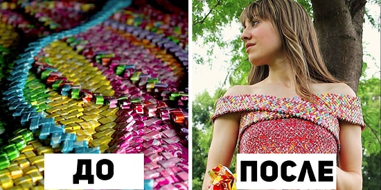 4 года и 10 000 оберток от конфет ушло на создание этого невероятного платья