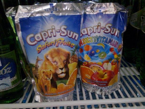 11. Önce hüpletip sonra gümletmekten asla vazgeçmeyenlerin içeceği Capri Sun
