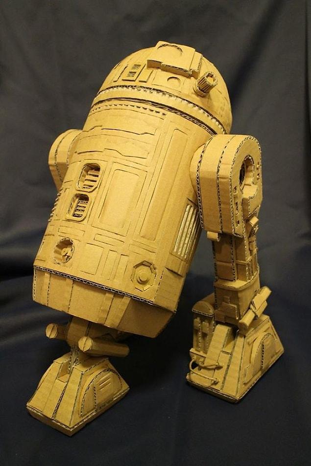 11. So here's a cardboard version of R2-D2!