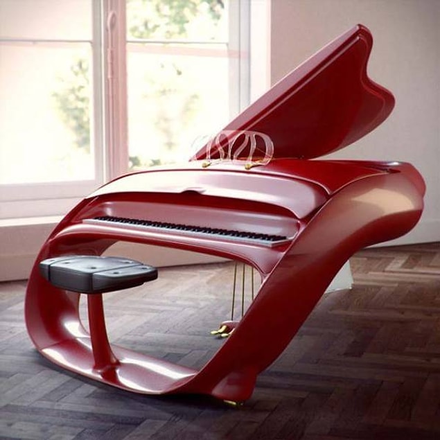 15. A piano that surely belongs to Dali paintings...