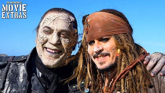 Johnny Depp Sen Ne Büyük Oyuncusun! Karayip Korsanları Filminden Kamera Arkası Görüntüleri