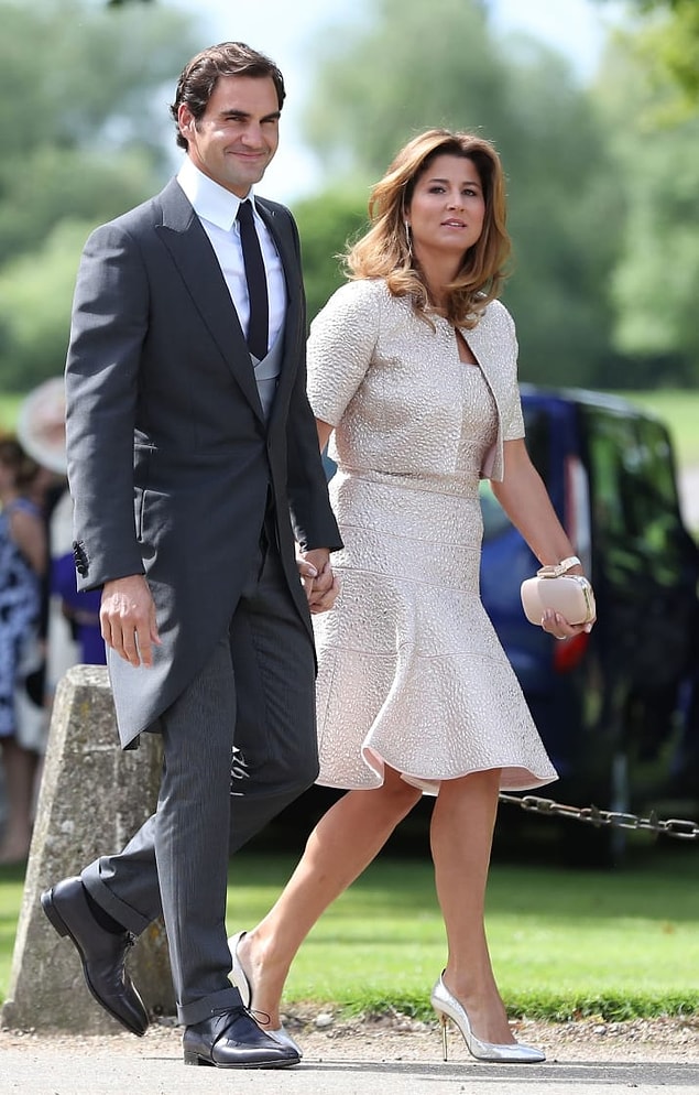 Tenis efsanesi Roger Federer ve eşi Mirka da davetliler arasındaydı.