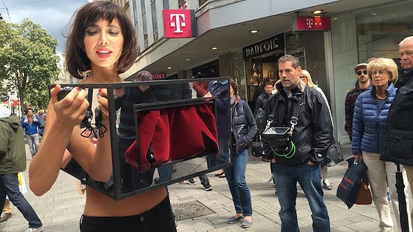 Video: Swiss woman allows strangers to touch her private parts in