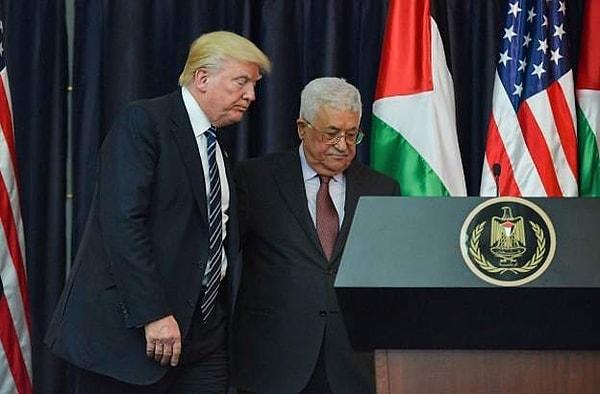 ABD Başkanı Donald Trump, Filistin lideri Mahmud Abbas ile  düzenlediği ortak basın toplantısı sırasında “Çok sayıda genç, güzel ve masum insan, hayatın keyfini çıkarırken, ezik şeytanlar tarafından öldürüldü” dedi.