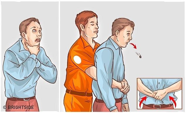 6. Prevent the danger of choking on a piece of food by learning the Heimlich maneuver