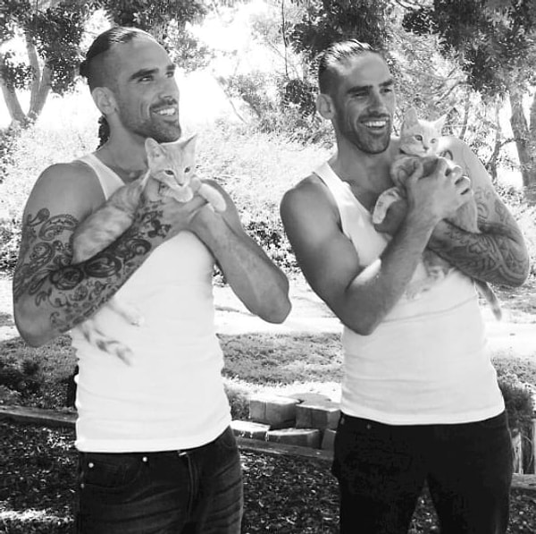 16. Самое сладкое мы припасли на конец. Те самые два повара, о которых мы писали выше, помните? Оказывается, они обожают кошек! Ну как же это мило, правда?!