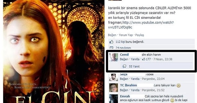 14. Cemil tam bir sinema aşığı.