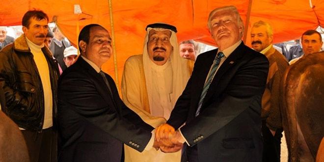 Trump'ın Suudi Arabistan Ziyaretinde Çekilen Fotoğrafı Şekilden Şekile Sokarak Güldürmüş 15 Kişi