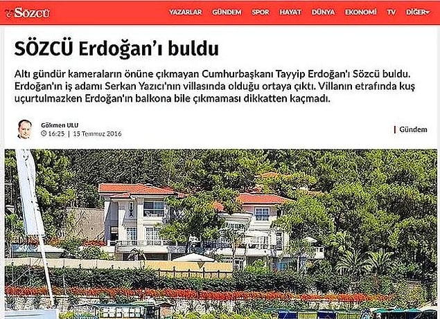 Soruşturma Sözcü'nün iki haberine dayanıyor