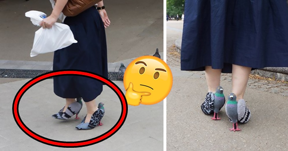 Japonya'da Görenleri Şaşkınlıktan Yamultan Güvercin Ayakkabılı Kadın