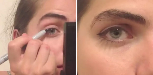 xoVain'den Annie'nin, eyeliner yerine keçeli kalem kullandığı zaman var bir de. Çünkü bir keresinde bunu Taylor Swift yapmış.