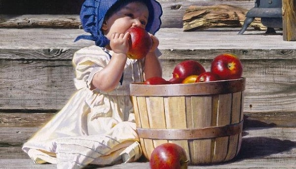 3. У ребенка было 7 яблок. Он съел все, кроме 2. Сколько яблок осталось?