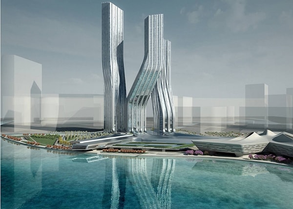 11. Небоскребы Signature Towers в Дубае (ОАЭ):