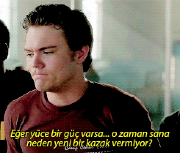 11. Uzaktaki Anılar'da annesinin hırkasına laf eden gence Jamie'nin karşılığı.