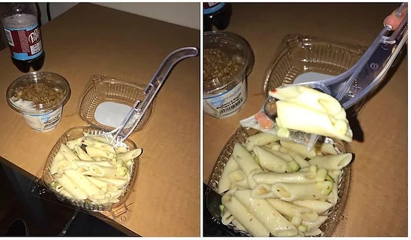 10. Если у вас элементарно нет вилок и ложек, то используйте для еды... кусок вешалки...