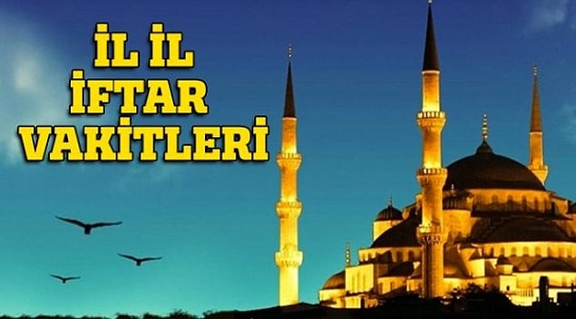9. Televizyonda iftar saatleri okunmaya başlamıştır!