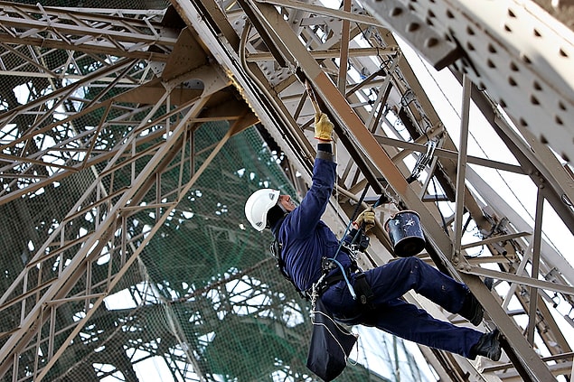 10. The Eiffel Tower is painted every 7 years.