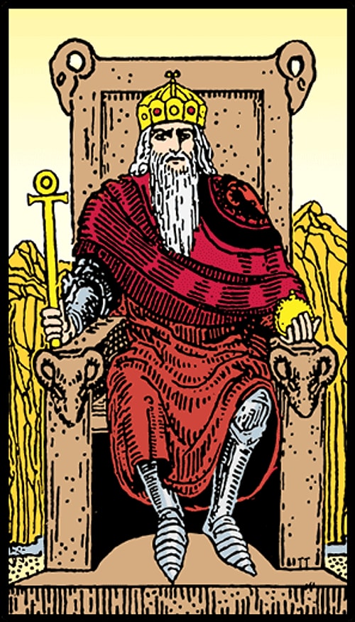 Koç Burcunun Tarot Kartı "İmparator"