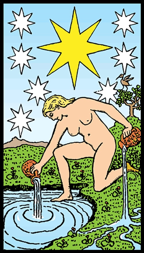 Kova Burcu Tarot Kartı "Yıldız"