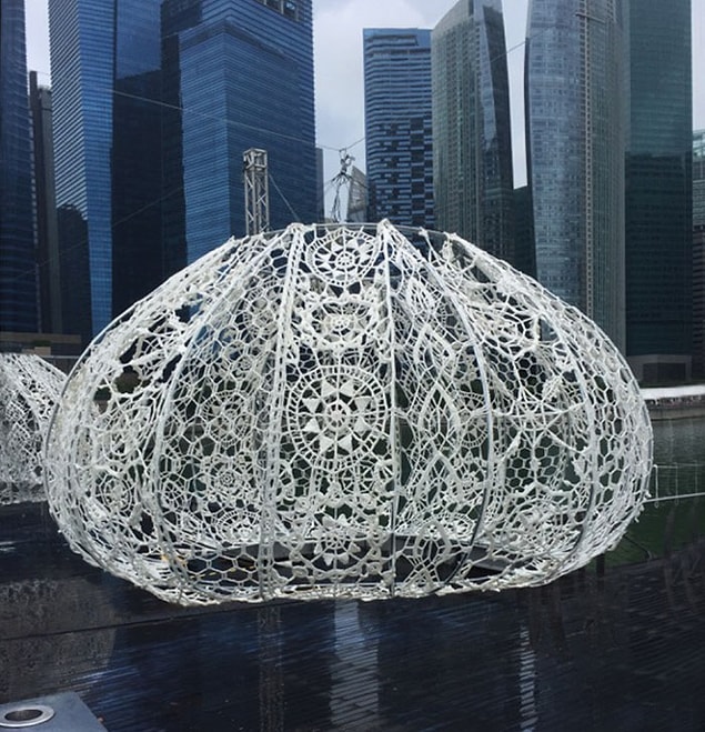 Enstalasyonları yapanlar Londra ve Seoul'da çalışan Choi+Shine Architects mimarlık kolektifi.