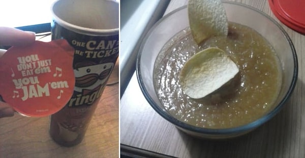 1. Макать чипсы в джем? Неплохо!