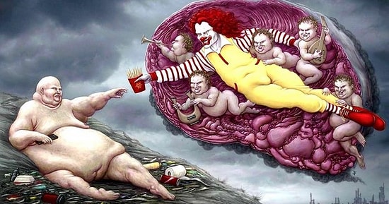 26 иллюстраций в стиле рекламы 50-х годов, показывающих, что с нашим миром происходит что-то не так