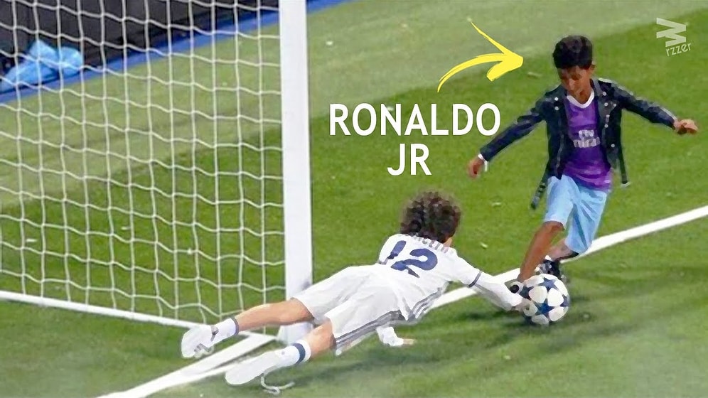 Cristiano Ronaldo'nun Oğlunun Top Sürme ve Çalım Konusundaki İnanılmaz Yeteneği