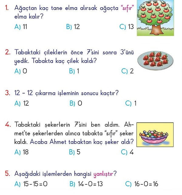 9. Elmadan, armuttan, çilekten, şekerden ve havuzdan bahseden problemler sayesinde soruna bir türlü odaklanamadık, kafa gitti.