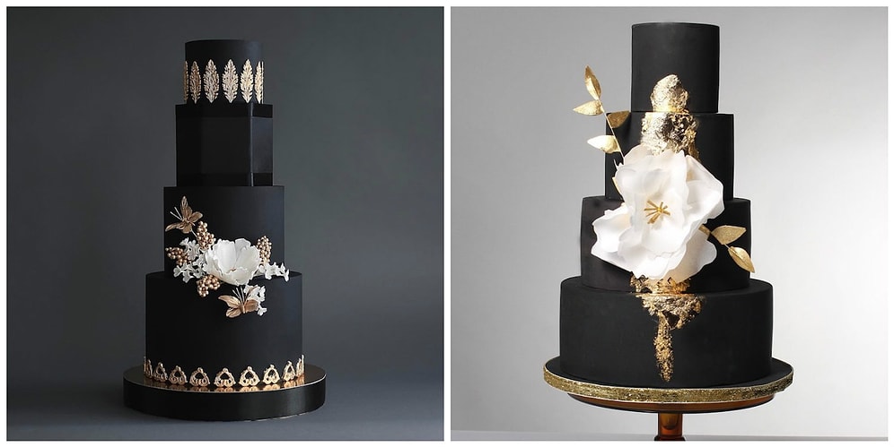 Против правил: 22 черных свадебных торта для любителей всего нестандартного